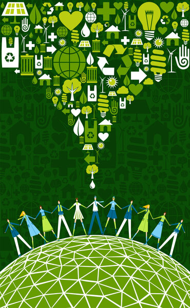 Зеленый экологический мир
