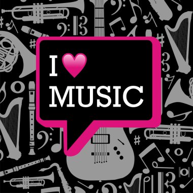 I love music illustration. clipart