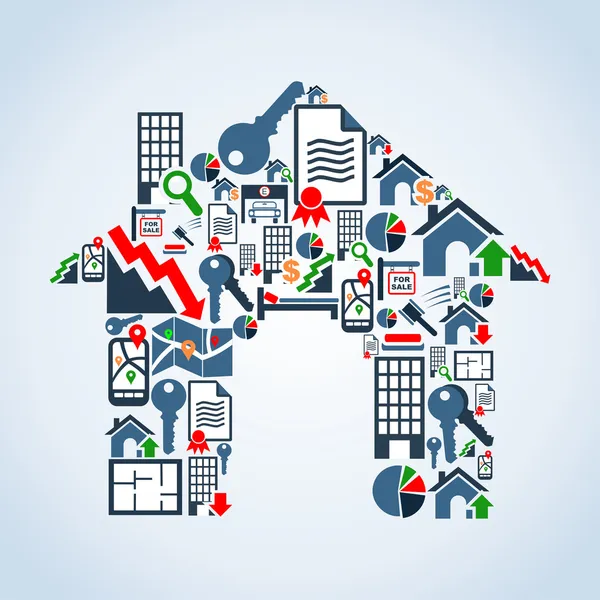 Το δικό σας σπίτι ιδιοκτησίας υπηρεσία — Διανυσματικό Αρχείο
