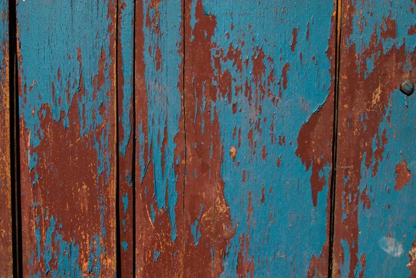 Vintage parede pintada de madeira velha — Fotografia de Stock
