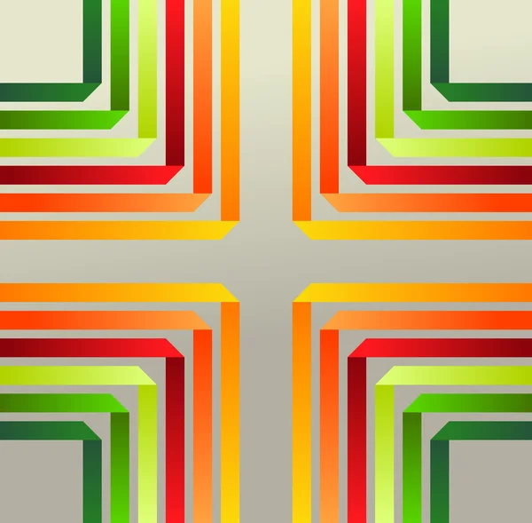 Ruban Origami motif . — Image vectorielle