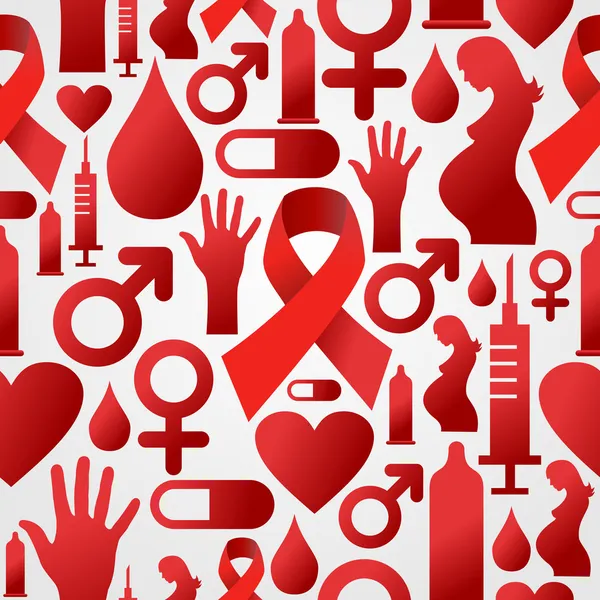 Pozadí sada ikon HIV — Stockový vektor