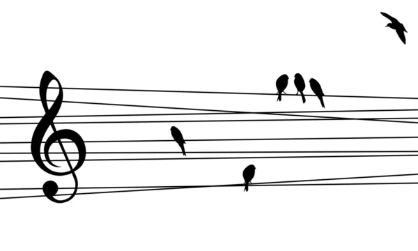 Amour pour la composition musicale — Image vectorielle