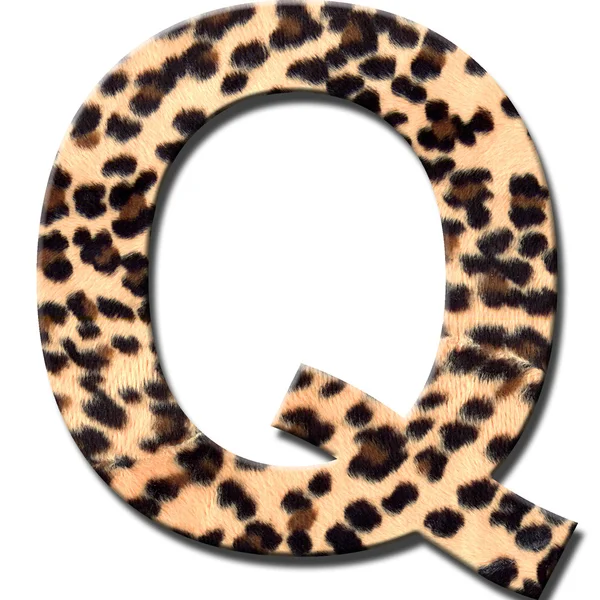 stock image Leopard alphabet