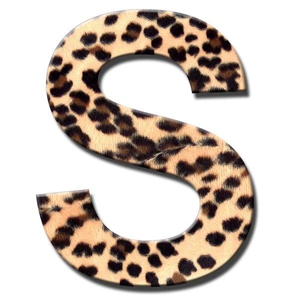 Alfabeto de leopardo — Foto de Stock