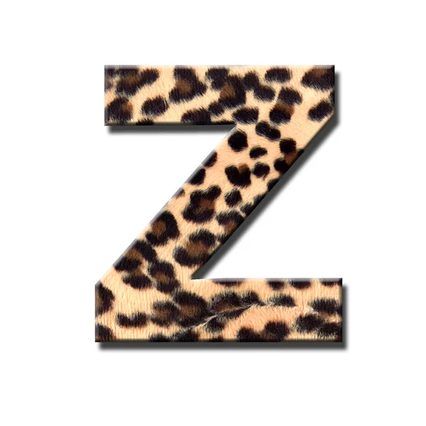 Leopard alfabet — Stockfoto