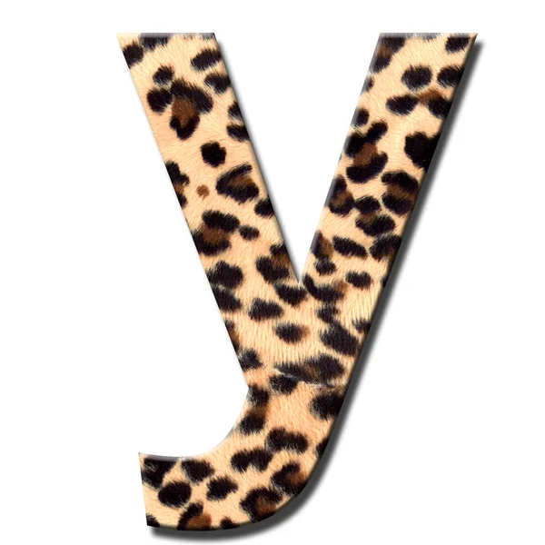 Alfabeto leopardo — Fotografia de Stock