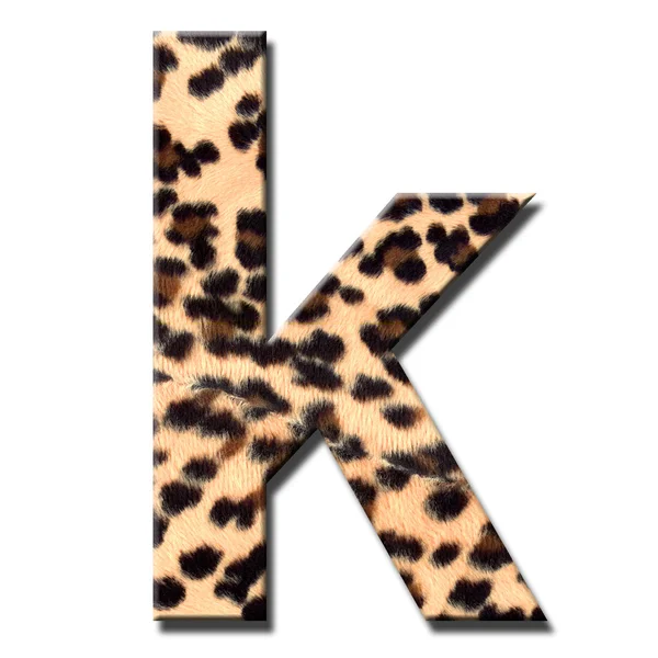 Леопардовый алфавит — стоковое фото