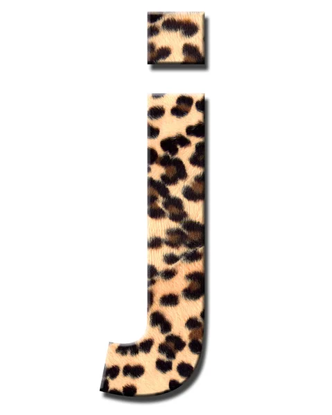 Alfabeto leopardo — Fotografia de Stock