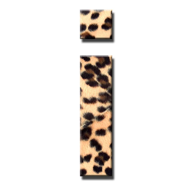 Alfabeto de leopardo — Foto de Stock