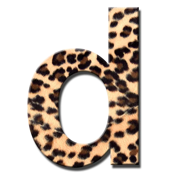 Leopard alphabet — Stock Photo, Image