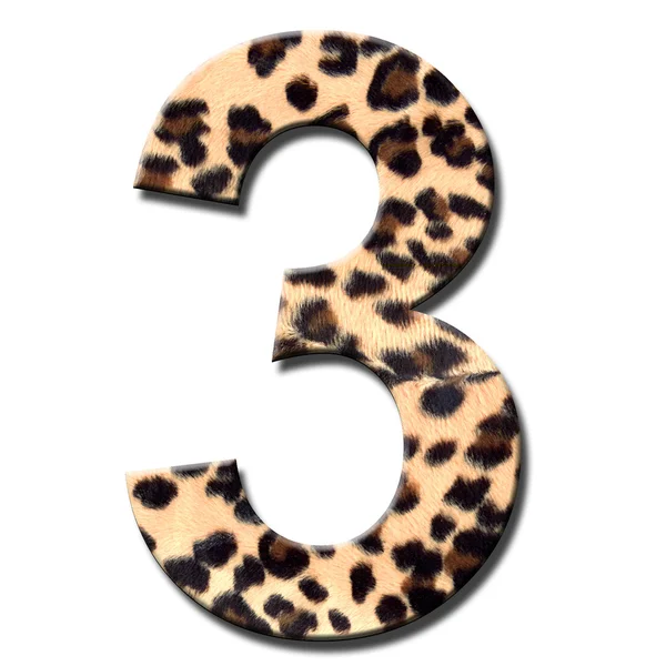 Número do leopardo — Fotografia de Stock