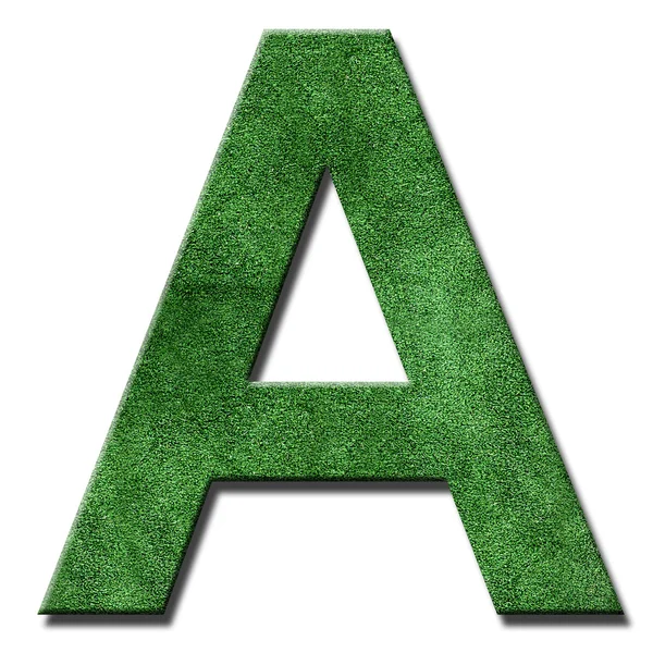 Grass letters — Stock Photo, Image