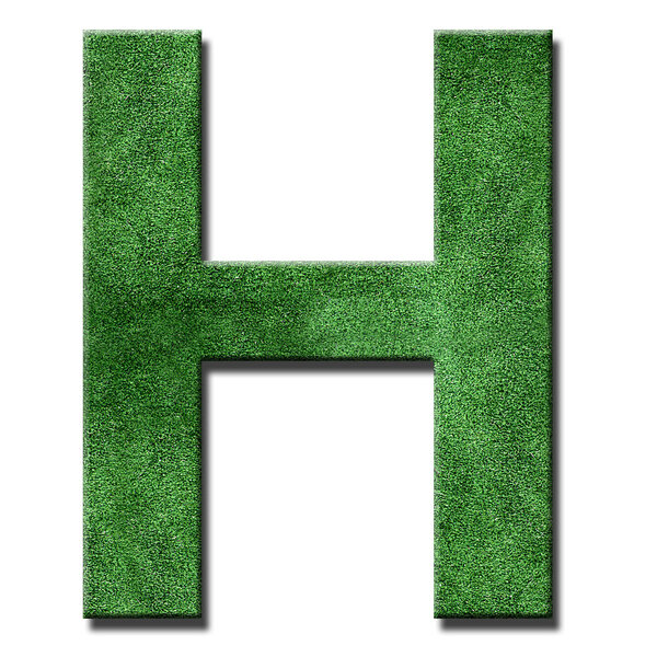 Grass letters