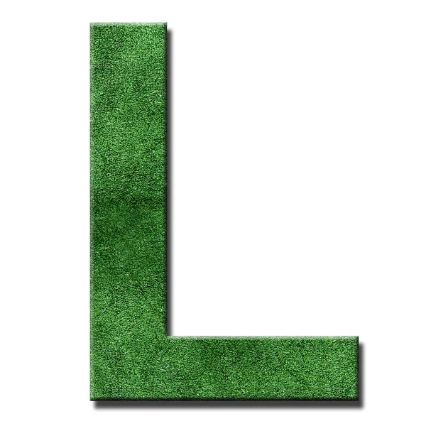 Grass letters — Stock Photo, Image