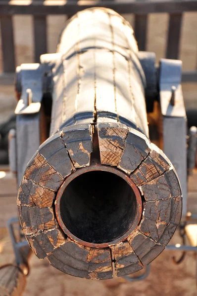 stock image Old wooden canon