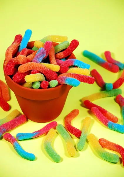 Gummi worms — Stock Photo, Image