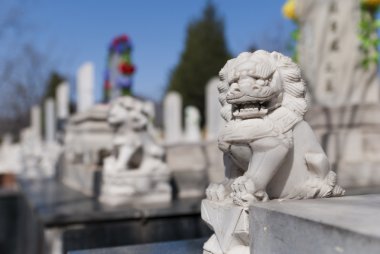 Chinese cemetery clipart