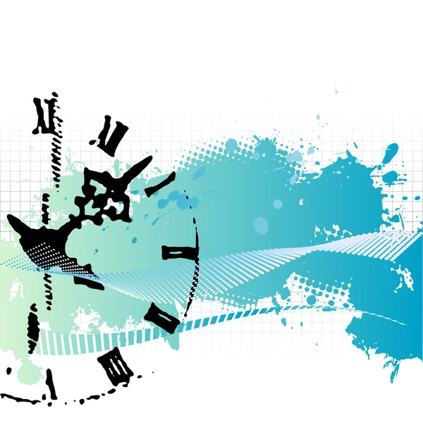 stock vector Vector background with a clock