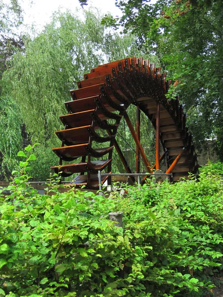 stock image Historic water mill wheel