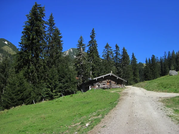 Ancienne maison de campagne dans les Alpes — Photo
