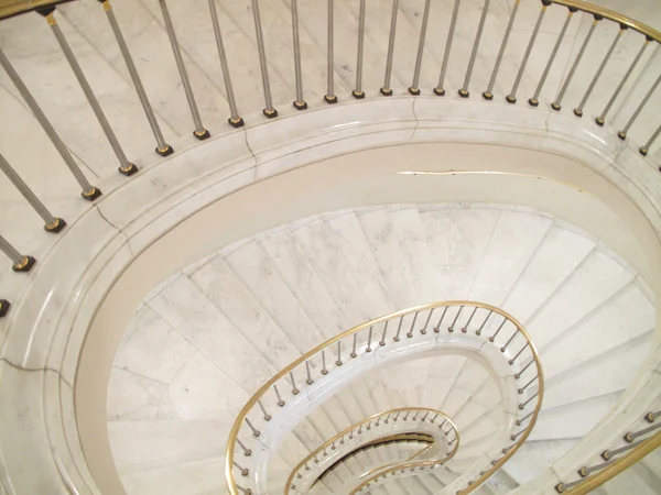 stock image Granite lighthouse staircase going down