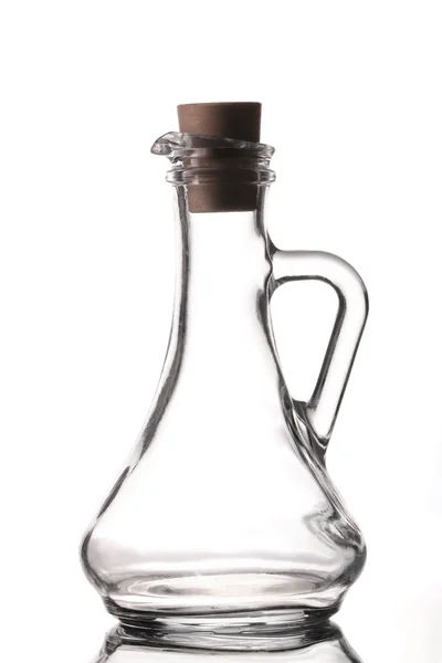 Empty salad dressing bottle on white background — Stock Photo, Image