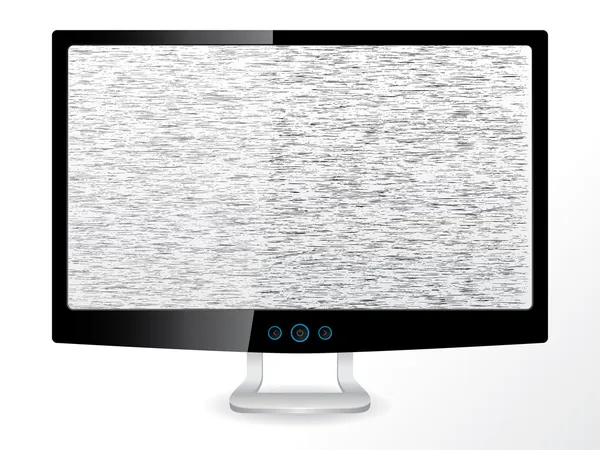 LCD τηλεόραση ή οθόνη με το σήμα — Διανυσματικό Αρχείο