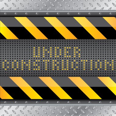 Under construction background with led s clipart