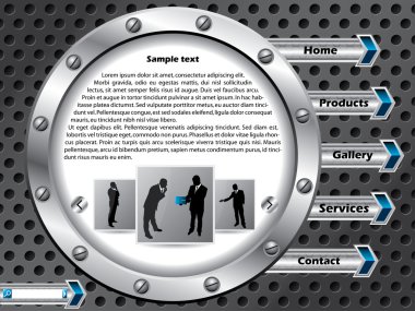 Technology web template design clipart