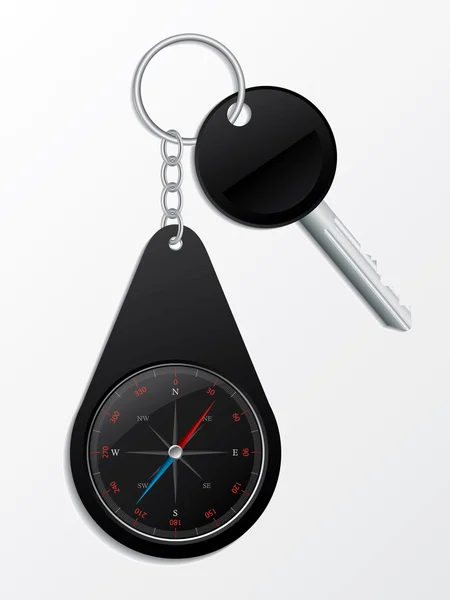 键和指南针 keyholder — 图库矢量图片