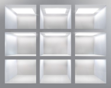 Shelves. Vector illustration. clipart