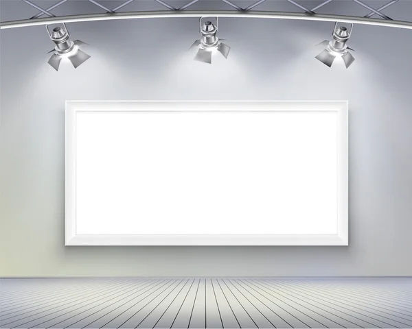 Wall with picture. — Stock Vector