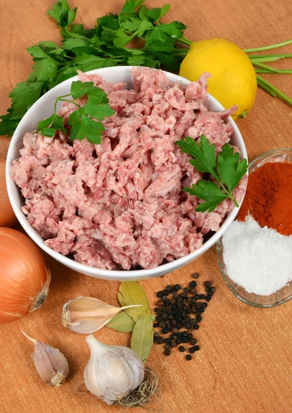 Forcemeat with spices — Stock Photo, Image