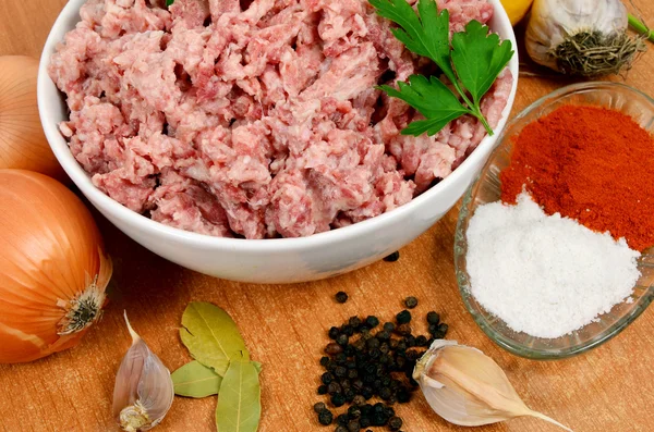 Forcemeat with spices — Stock Photo, Image
