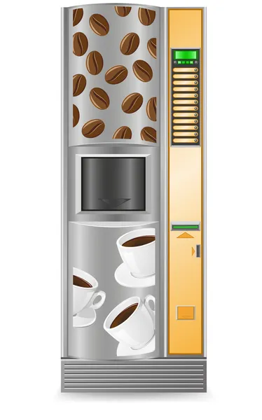 Vending café é uma ilustração do vetor da máquina — Vetor de Stock