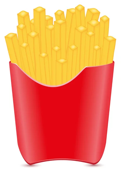Papas fritas vector ilustración — Vector de stock