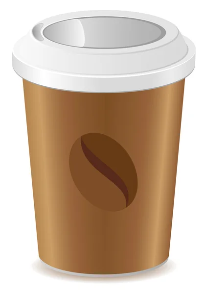 Taza de papel con ilustración de vectores de café — Vector de stock