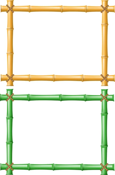 Rahmen aus Bambus — Stockvektor