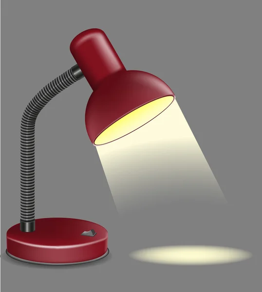 Beleuchtung Tischlampe Vektor Illustration — Stockvektor