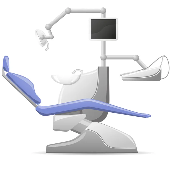Medische tandheelkundige arm-stoel vectorillustratie — Stockvector