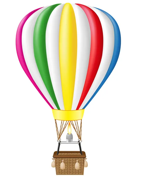 熱気球ベクトル図 — ストックベクタ