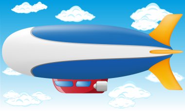 Zeppelin vektör çizim