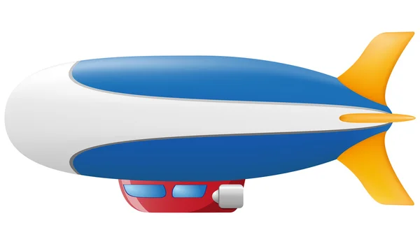 ツェッペリン型飛行船のベクトル図 — ストックベクタ