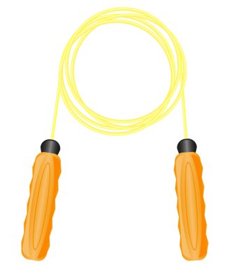 Jump rope for fitness vector illustration clipart