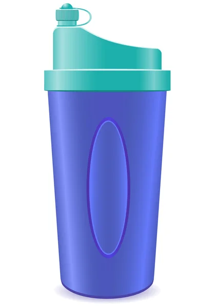 Shaker-Flasche für Fitness-Vektor-Illustration — Stockvektor