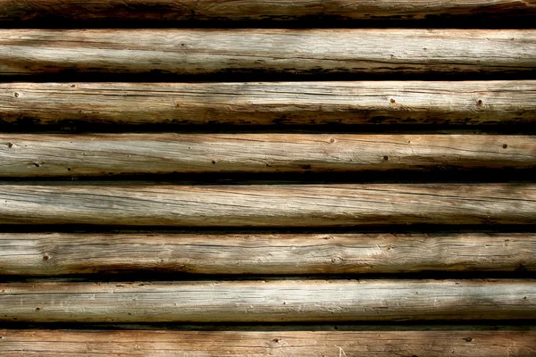 Log cabin wall background — Stock Photo, Image