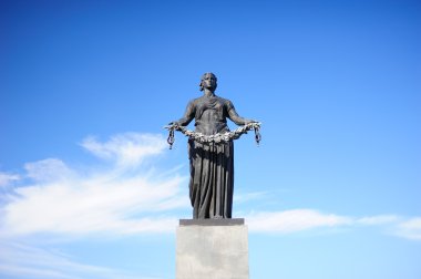 Statue of Mother Homeland in Russia clipart