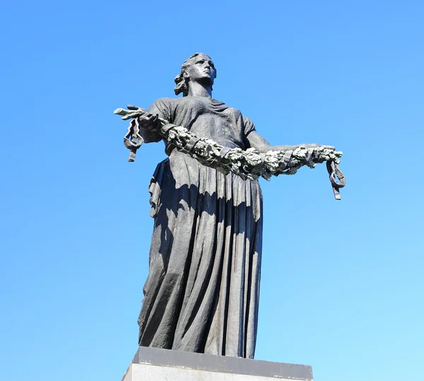 Statue der Mutter Heimat in Russland Stockbild