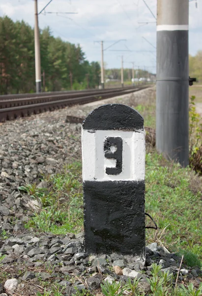 Column at the railway — Stock Photo, Image
